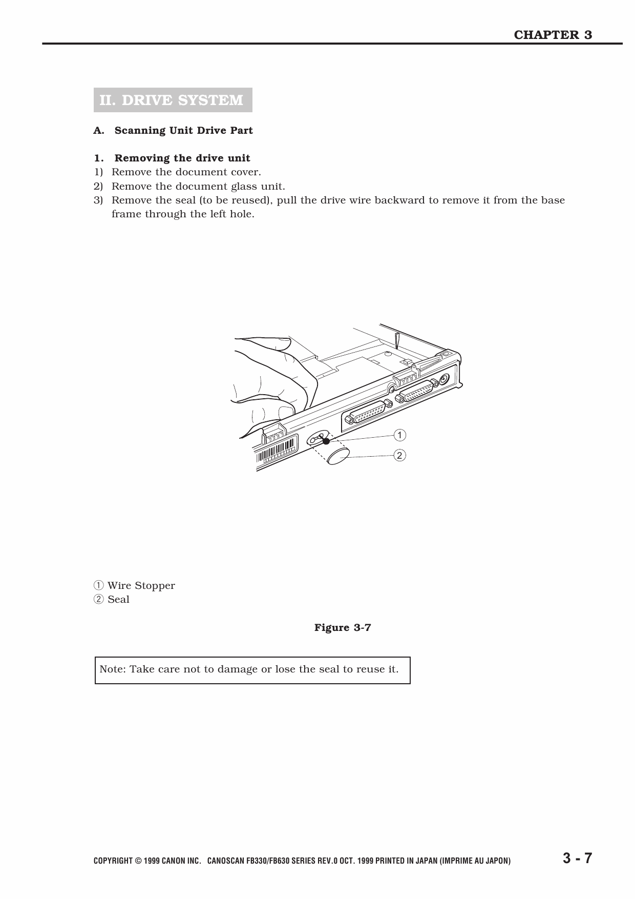 Canon Options CS-FB330 CanoScan FB330 DB630 Parts and Service Manual-4